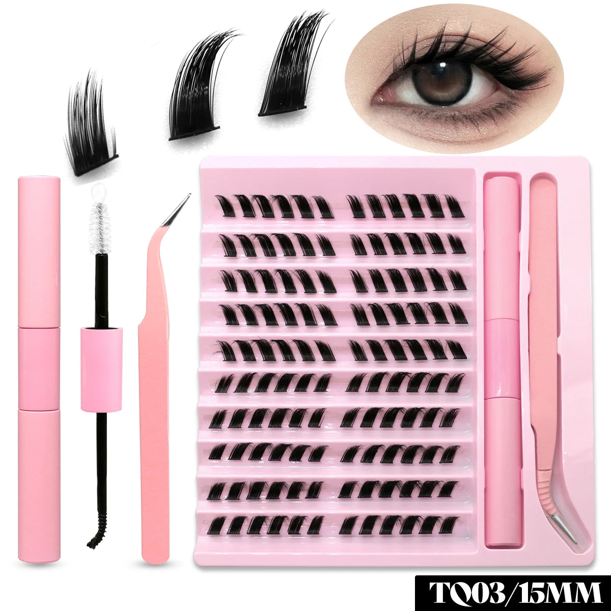 Belle Larou Luxe Glam Lash Clusters Kit with Lash Bond & Seal Cosplay